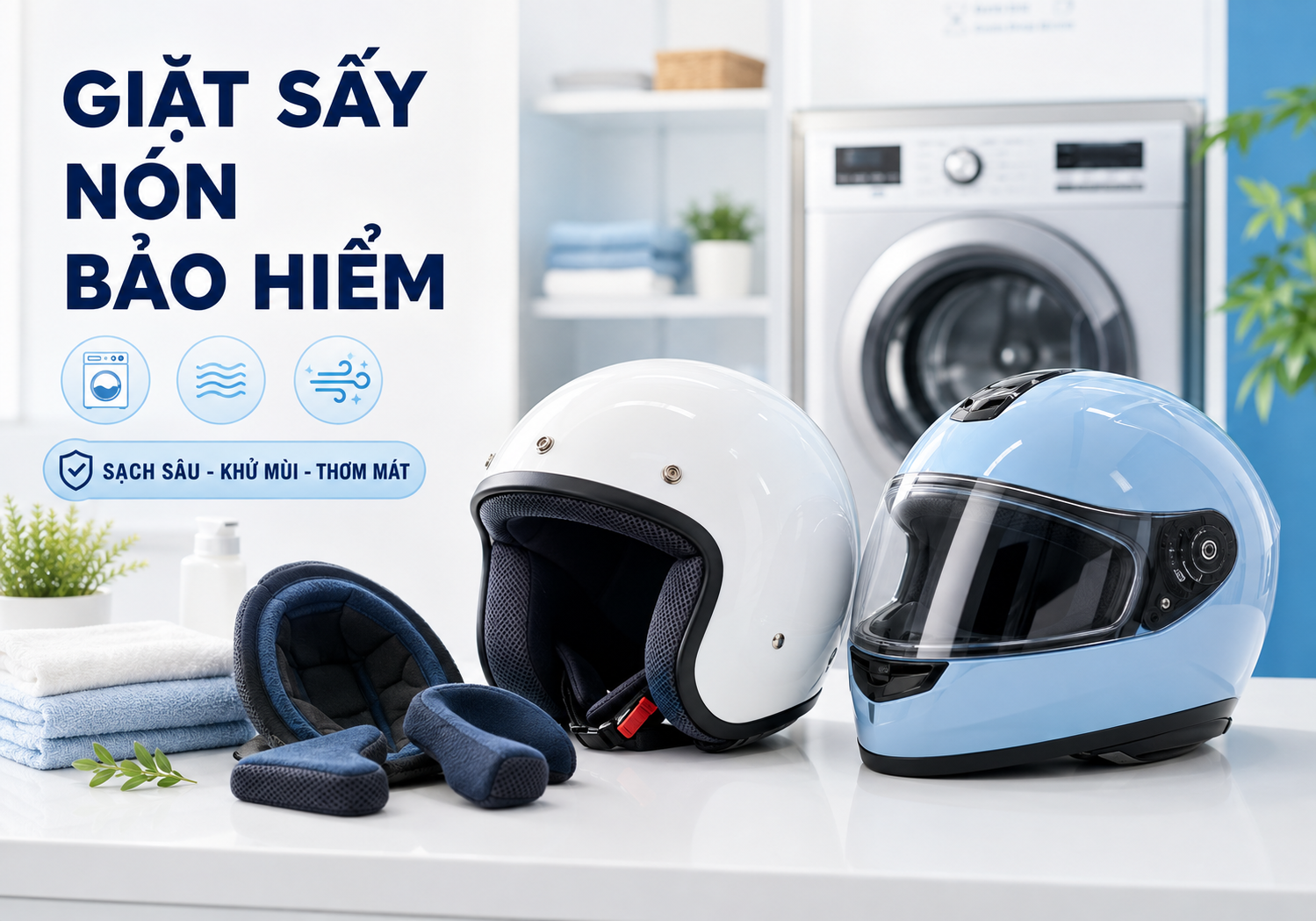 Giặt Nón Bảo Hiểm